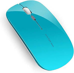 Бездротова миша Uiosmuph Q5, тонка портативна бездротова миша для ноутбука 2,4 ГГц  для ноутбука Mac PC, Macbook Chromebook, синій