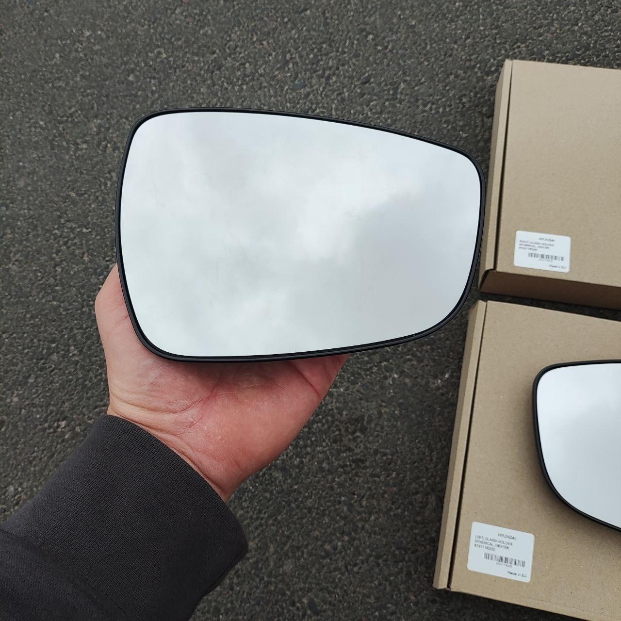 Hyundai Veloster (FS) (Хюндай Велостер) 2011-2019 вкладиш дзеркала (скло, дзеркальний елемент) правий, фото 1
