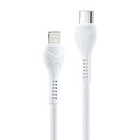 Кабель Hoco X37 Cool power PD charging data cable iP White