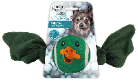 Игрушка для собак Мяч-утка, AFP 3910, 20 x 14 x 1.5 см, зеленая