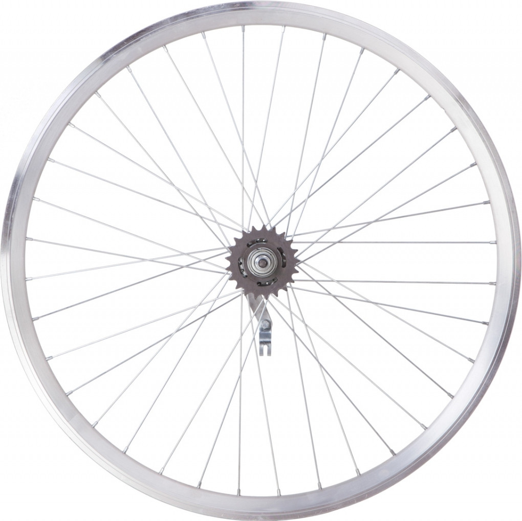 Колесо заднє VLT 28" ALx2 на втулці SHUNFENG SF-CT01 Сріблясте, фото 1