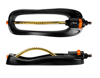 Зрошувач осцилівний компактний з алюмінієвою дугою, площа поливу до 168 м², (маятниковий дощувач для газону), Bradas