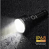 Ліхтар WURKKOS TS30s PRO (6000LM, 1086 метрів, SBT90.2 led, 21700, USB-C) Без батареї, фото 10