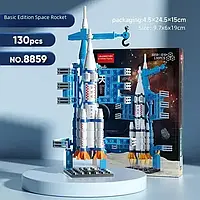 Конструктор LEGO Космическая ракета 130 деталей для детей, мелкий детский конструктор