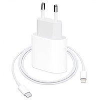 20W Комплект Быстрая Зарядка для iPhone X XS 11 12 13 14 15 Pro Max iPad AirPods Type-C - Lightning |With Box|