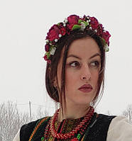 Розкішний віночок "Піонові троянди"