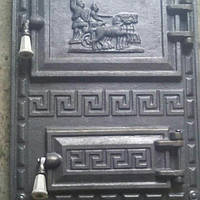 Дверцята пічна спарена чавунна "Іліада" 380*520 мм (вага - 16 кг)