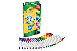 Уцінка. Набір фломастерів для дітей Supertips washable (24 шт) Crayola 7551