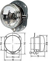 Противотуманний світловий модуль D 90мм Hella 1N0008582007 (Н7), без упаковки