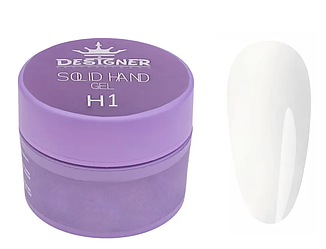 Гель для нарощування Designer Solid Hand Gel H1, 15 мл (прозорий)