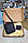 Шкіряний чоловічий гаманець, оригінальні подарункові набори на 14 лютого для чоловіків, органайзери сумка барсетка через плече, фото 6