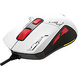Мишка дротова ігрова XTRIKE ME GM-316W, біла, фото 4
