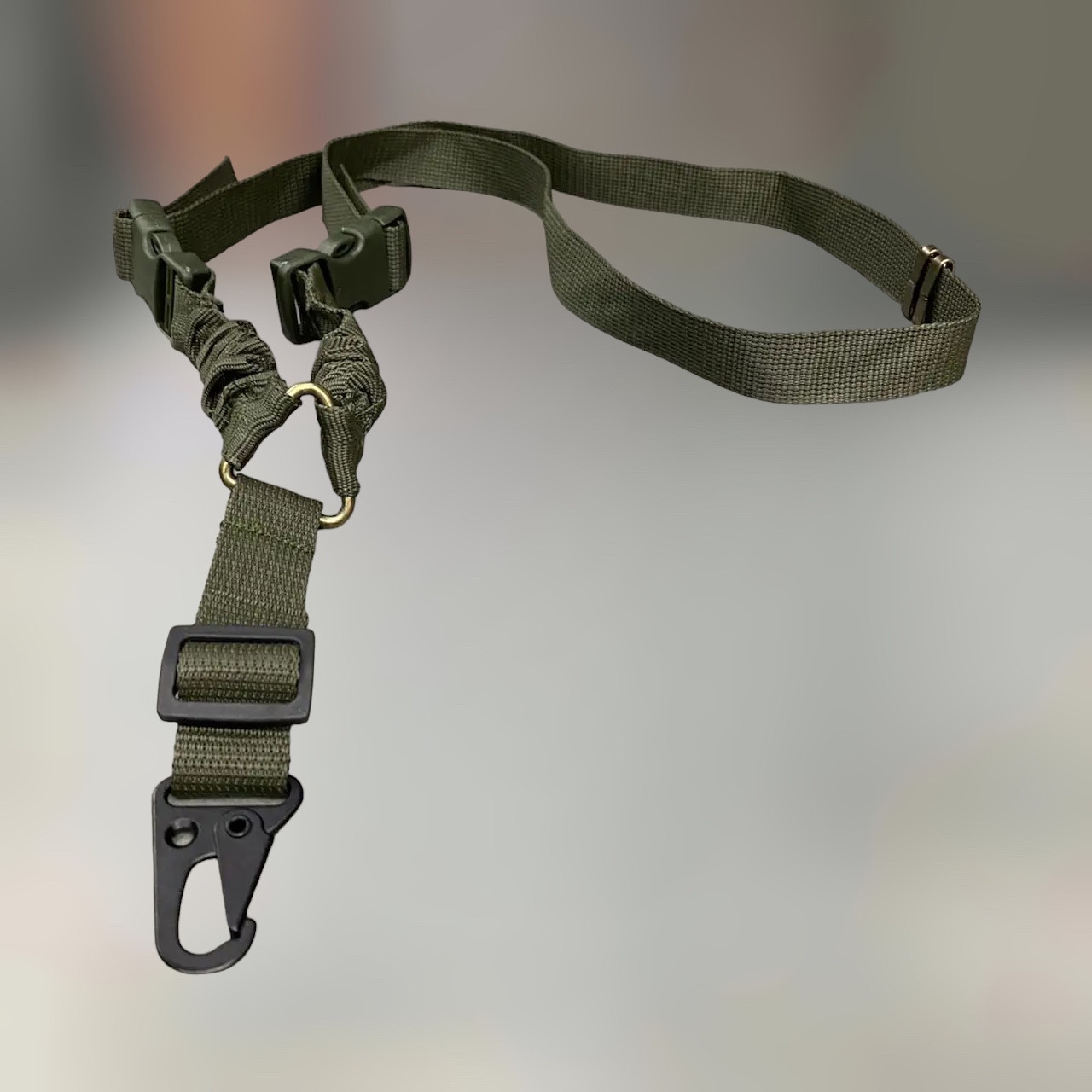 Ремінь збройовий одноточковий Олива 2,5 см, ремінь для рушниці, ремінь для автомата, ремінь для зброї, фото 1