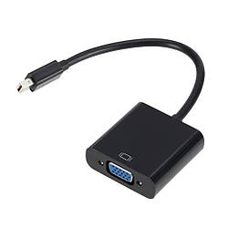 Адаптер-перетворювач Mini Display Port (Thunderbolt) - VGA - (чорний)