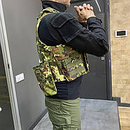 Плитоноска з підсумками - 6 шт, швидке скидання, Italian Camo, зразка НАТО, Molle, plate carrier molle placard, фото 3