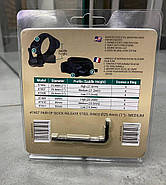 Кріплення для прицілу KONUS STEEL-QR – швидкознімні кільця 25.4 мм, середні, на планку Пікатінні/Вівера (#7407), фото 2