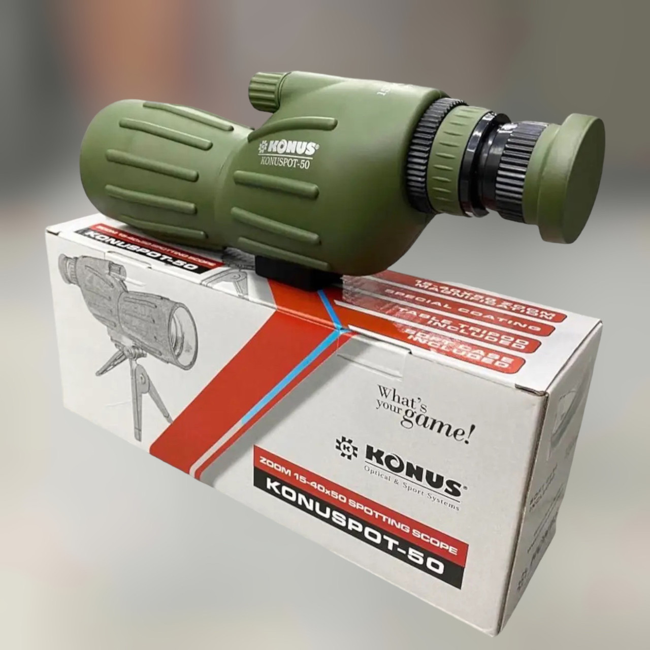 Підзорна труба KONUS KONUSPOT-50 15-40x50 зі штативом у комплекті, фото 1