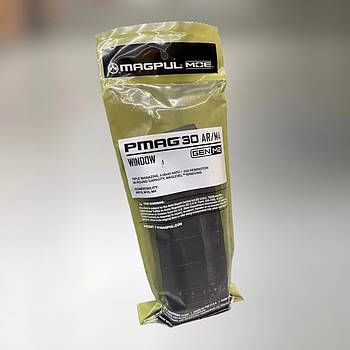 Магазин AR15 Magpul чорний PMAG 30 AR/M4 GEN M2 MOE 5.56x45 (MAG570) з вікном