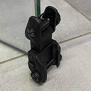 Мушка та цілик високі, DLG TACTICAL (DLG-167), колір Чорний, знімні на Picatinny, відкидні, фото 5