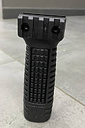 Рукоятка передня DLG TACTICAL (DLG-115-black), колір Чорний, з відсіком, з планкою Пікатінні, рукоятка перенесення вогню, фото 3