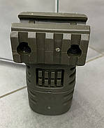 Рукоятка передня коротка DLG TACTICAL (DLG-117-green), колір Олива, з відсіком, з планкою Пікатінні, фото 5