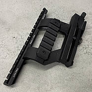 Бічний кронштейн на ластівчин хвіст для АК Leapers UTG PRO  (MTU016) зі швидкознімним кріпленням, 2 планки Пікатінні, фото 6