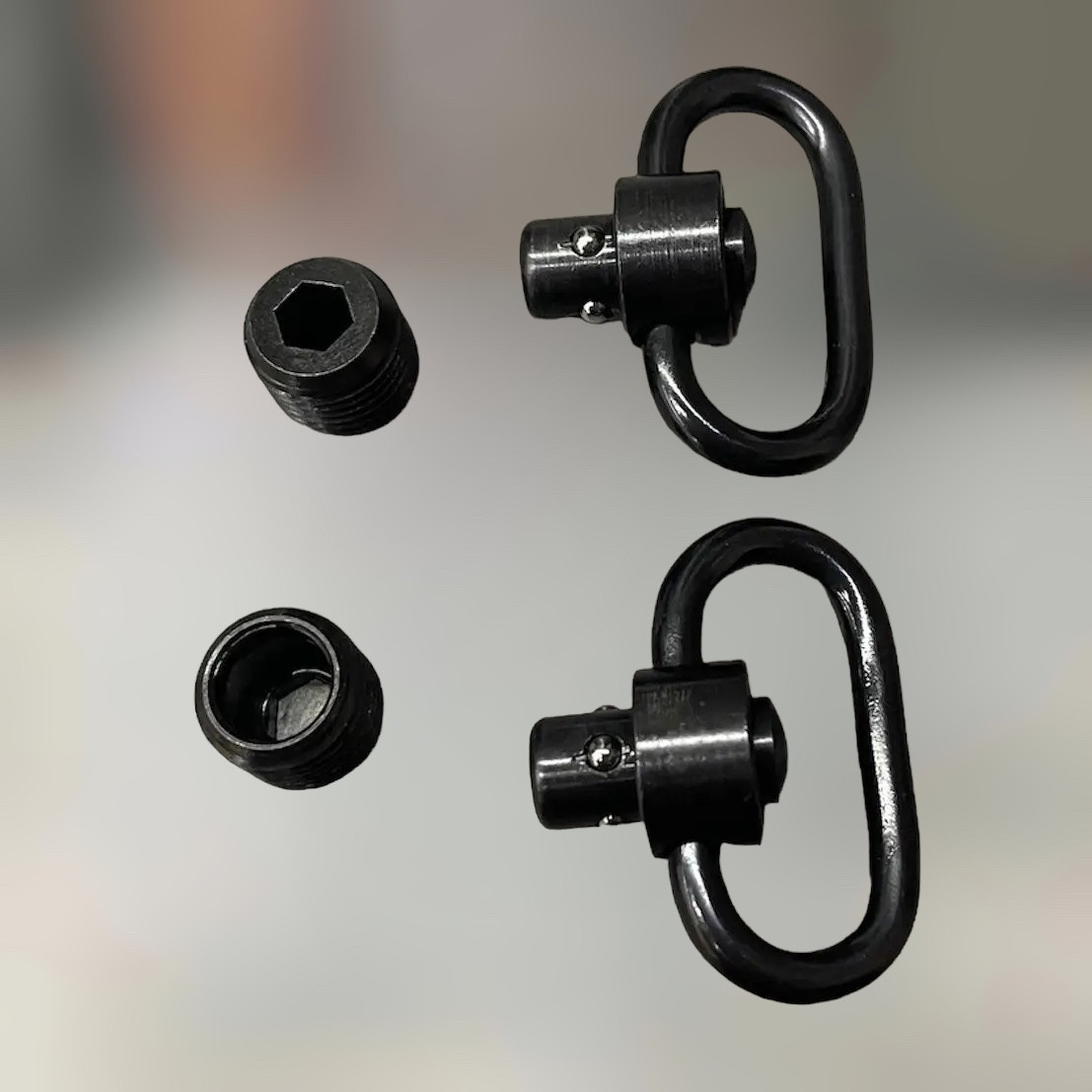 Антабка GrovTec QD (2 шт.) з різьбовою базою для дерев'яної цівки, кріплення для ременя на зброю GTSW295, фото 1