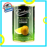 Оливки б/к фаршированые лимоном 300/120г EXCELENCIA
