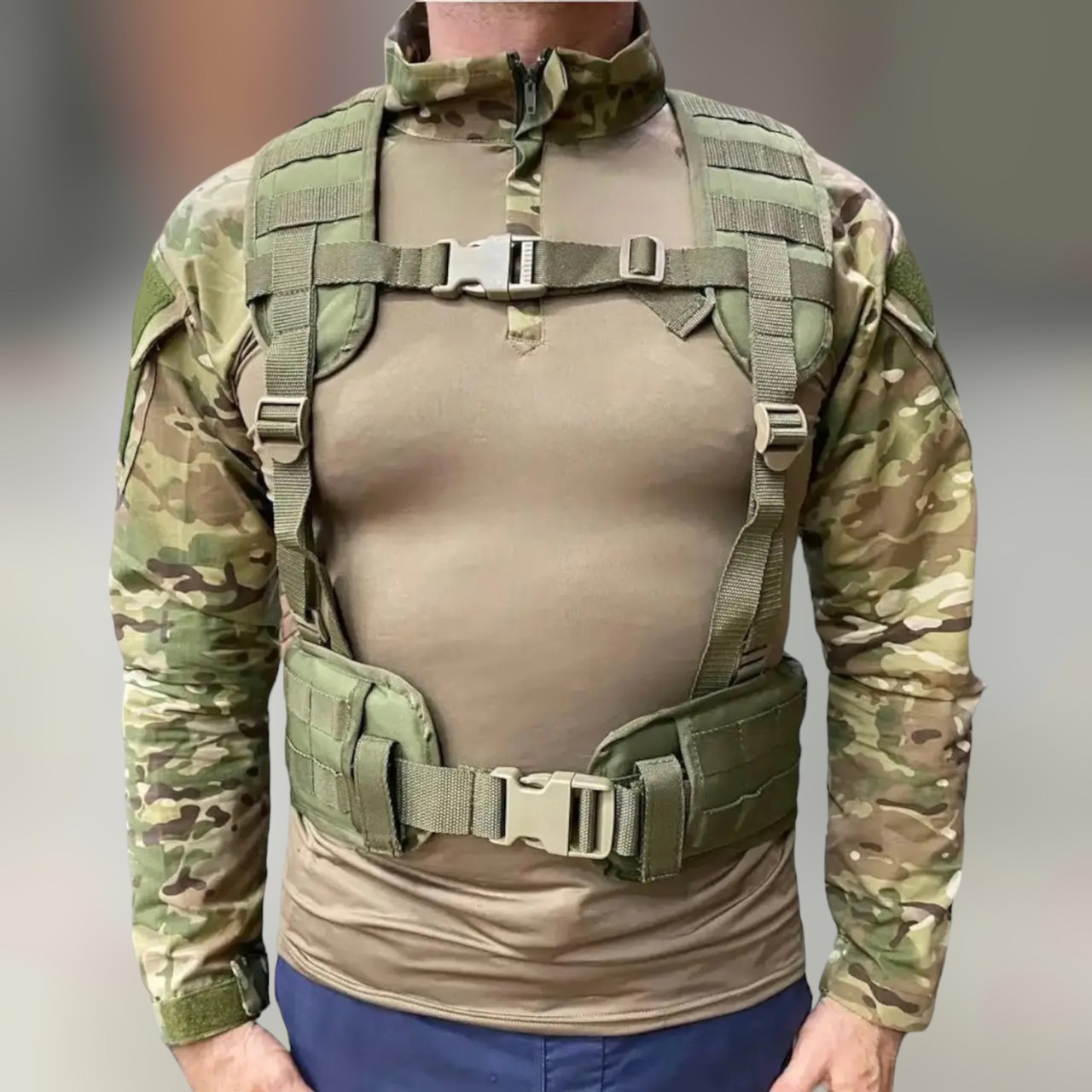 РПС із системою Моллі, колір Олива, WINTAC, жилет розвантажувальний, ремінно-плечова розвантажувальна система для військових, фото 1