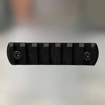 Планка Picatinny для кріплення на M-LOK, Чорна, DLG TACTICAL (DLG-111-black) 7 Slots, планка Пікатінні для M-LOK