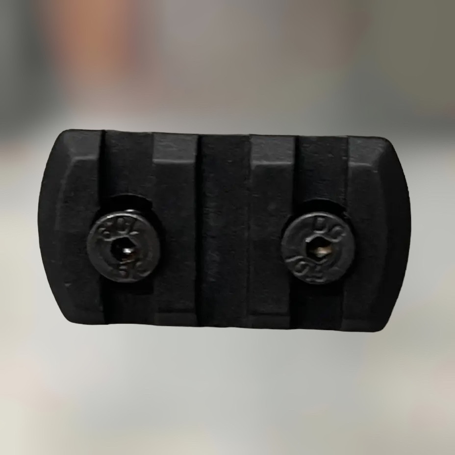 Планка Picatinny для кріплення на M-LOK, Чорна, DLG TACTICAL (DLG-109-black) 3 Slots, планка Пікатінні для M-LOK, фото 1