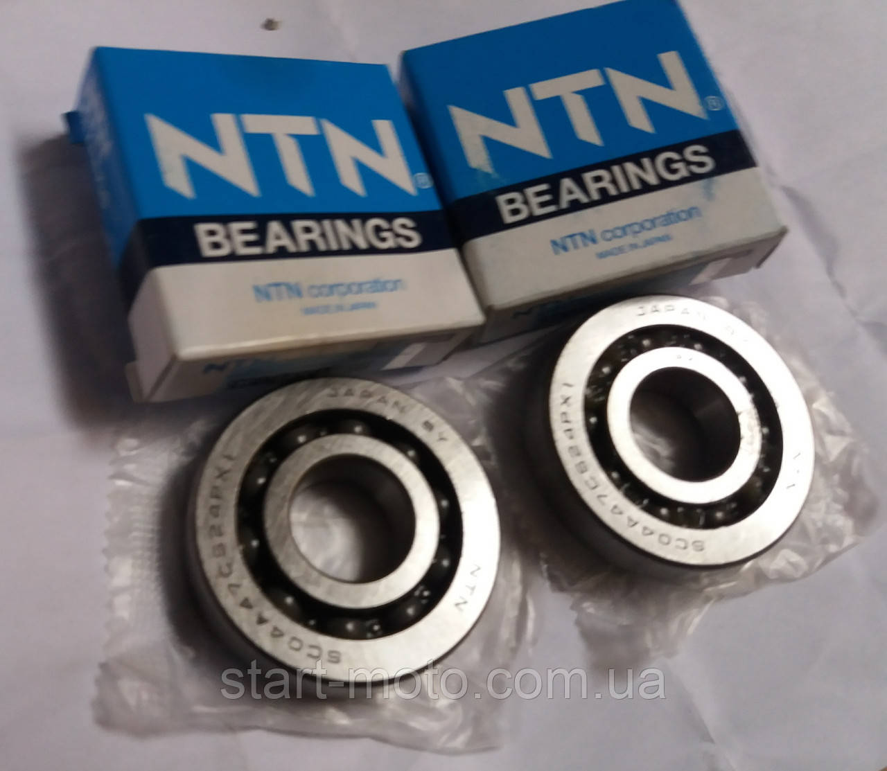HONDA-50 DIO AF18 TACT AF24 Підшипники колінвала 20х52х12 NTN-Оригінал Японія + сальники KOK — Тайвань, фото 1