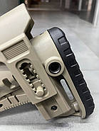 Приклад (база) DLG TBS COMPACT DLG-130-052-beige, Койот, Mil-Spec, з високим підщічником 4 см, антабки, фото 3