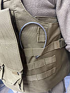 Плитоноска з підсумками 6 шт, швидке скидання на дроті, Койот, із системою Моллі, plate carrier molle placard, фото 5