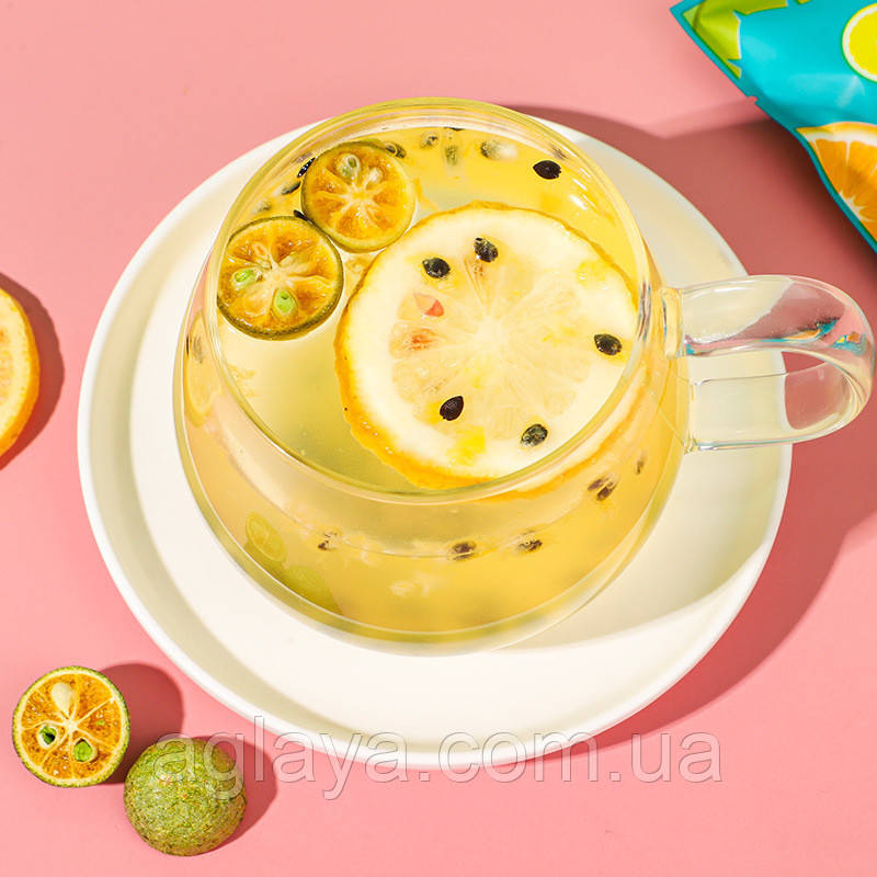 Китайський чай — кумкват, лимон, маракуя 10 г, фото 1