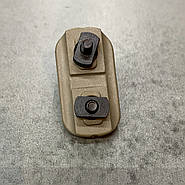 Посадкове гніздо під антабку для цівки, колір Койот, DLG TACTICAL (DLG-150-beige) QD KeyMod/M-LOK, фото 4