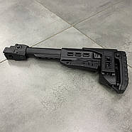 Прямий приклад DLG TACTICAL, телескоп, з підщічником, Чорний (повний комплект), антабка на 2 сторони, фото 6