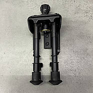 Сошки Harris Bipod S-BRM-MLOK, 152-229 мм, шарнірна база, підпружинені ніжки з гумовими наконечниками, фото 7