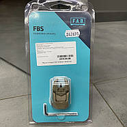 Мушка складана FAB Defense FBS на планку Picatinny, колір Койот, фото 2