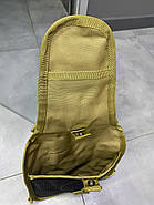 Сумка тактична на Моллі через плече Yakeda, Койот, підсумок тактичний з ременем через плече, фото 7