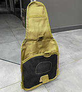 Сумка тактична на Моллі через плече Yakeda, Койот, підсумок тактичний з ременем через плече, фото 8