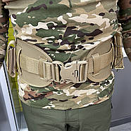 Пояс розвантажувальний з Моллі, підсумки, Койот, валберт з підсумками, покращений тактичний бойовий пояс з Моллі, фото 7