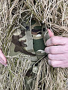 Маскувальний костюм Кікімора (Geely), нитка Койот, розмір L-XL до 80 кг, костюм розвідника, маскхалат кікімора, фото 4