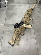 Маскувальний костюм Кікімора (Geely), нитка Койот, розмір L-XL до 80 кг, костюм розвідника, маскхалат кікімора, фото 8