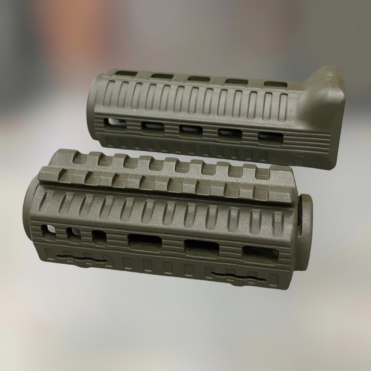 Цівка на АКСУ DLG TACTICAL (DLG-122-green) полімерна, колір Олива, планка picatinny з кріпленням M-LOK Олива, фото 1
