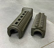 Цівка на АКСУ DLG TACTICAL (DLG-122-green) полімерна, колір Олива, планка picatinny з кріпленням M-LOK Олива, фото 2