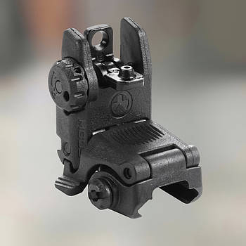 Цілик складаний Magpul MBUS Sight – Rear (MAG248), колір Чорний, полімер, кріплення на Picatinny (MAG248-BLK)