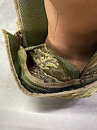 Плитоноска з підсумками та напашником, подвійне швидке скидання, з камербандами, Український Піксель, MOLLE, Cordura 1000D Мультикам, фото 7