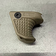 Упор DLG TACTICAL (DLG-151-beige) з гніздом для QD антабки, колір Койот, упор на цівку на планку Пікатінні, фото 2