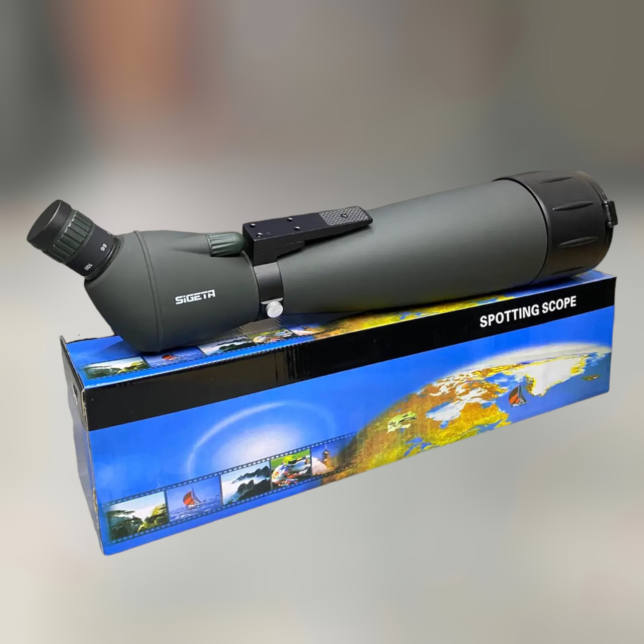 Підзорна труба Sigeta PANORAMA 33-100x100 зі штативом, потужна підзорна труба